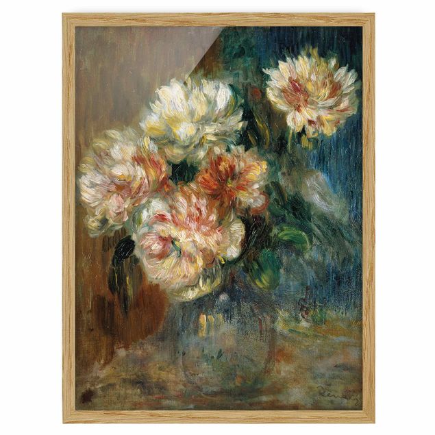 Blumen Bilder mit Rahmen Auguste Renoir - Vase Pfingstrosen