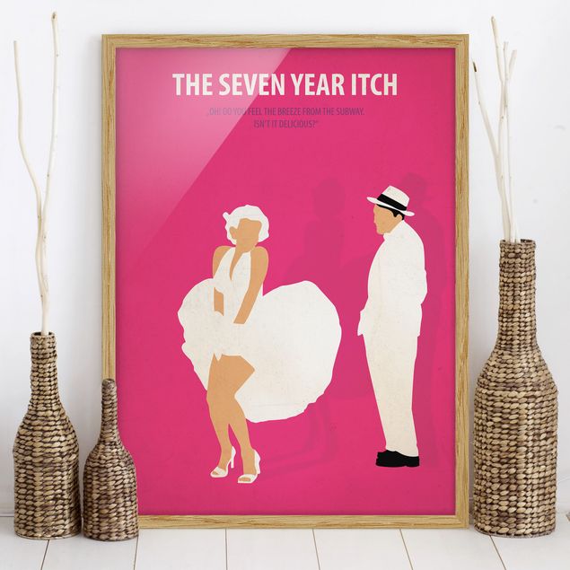 Moderne Bilder mit Rahmen Filmposter The seven year itch