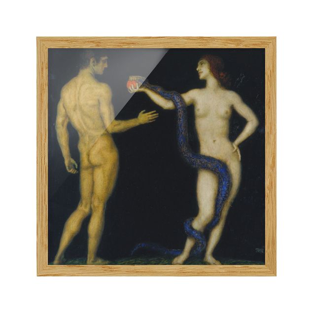 Moderne Bilder mit Rahmen Franz von Stuck - Adam und Eva