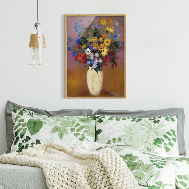 Bilder gerahmt Blumen Odilon Redon - Blumen in einer Vase