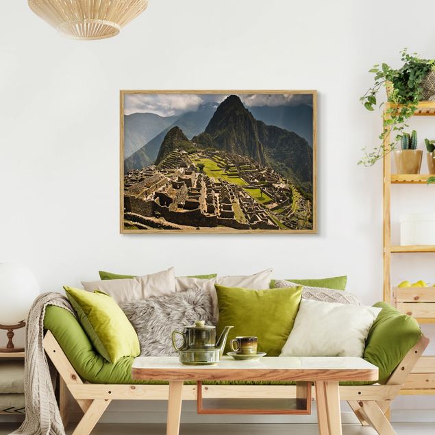 Skylines Bilder mit Rahmen Machu Picchu