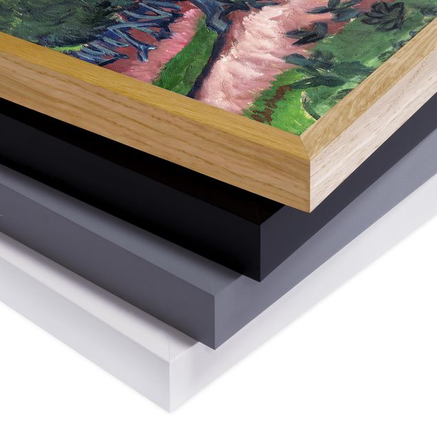 Bilder abstrakt Ernst Ludwig Kirchner - Landschaft mit Kastanienbaum