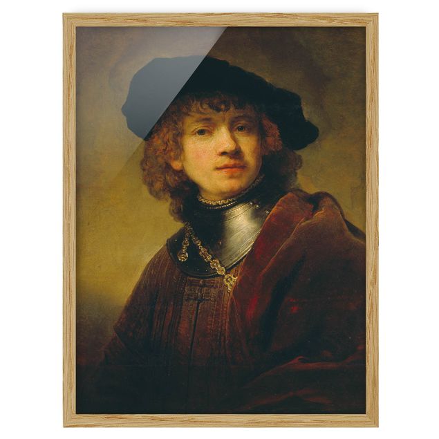 Moderne Bilder mit Rahmen Rembrandt van Rijn - Selbstbildnis