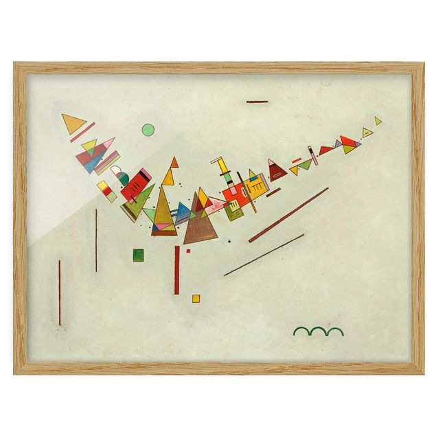 Abstrakte Bilder mit Rahmen Wassily Kandinsky - Winkelschwung