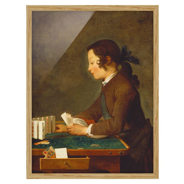 Bilder mit Rahmen Jean-Baptiste Siméon Chardin - Junges Mädchen