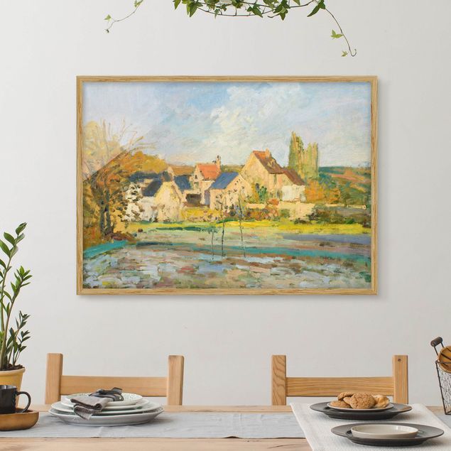 Kunstdrucke mit Rahmen Camille Pissarro - Landschaft bei Pontoise