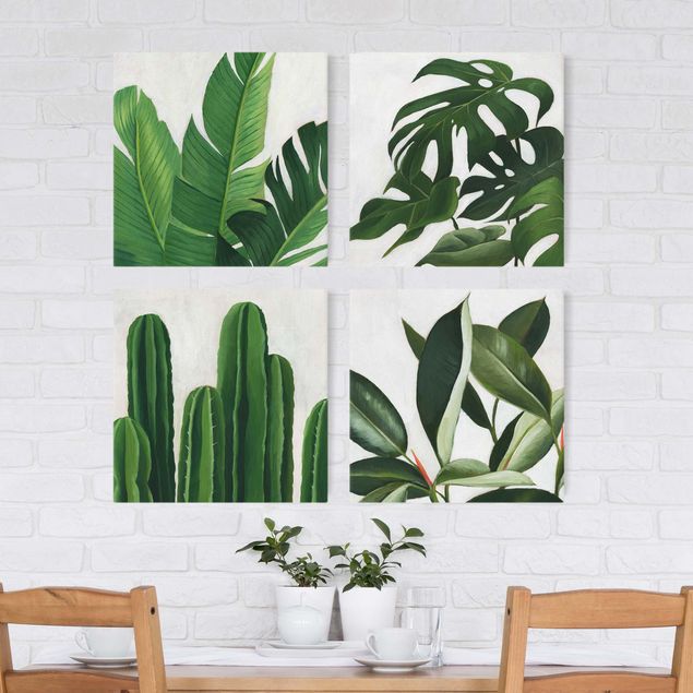 Leinwandbilder modern Lieblingspflanzen Tropical Set I