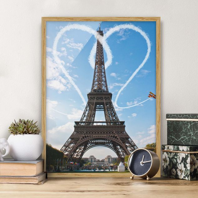 Moderne Bilder mit Rahmen Paris - City of Love