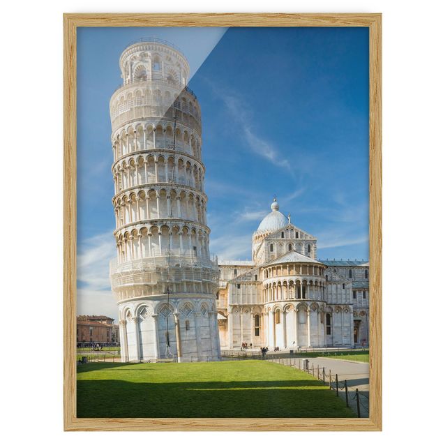 Wandbilder mit Rahmen Der schiefe Turm von Pisa