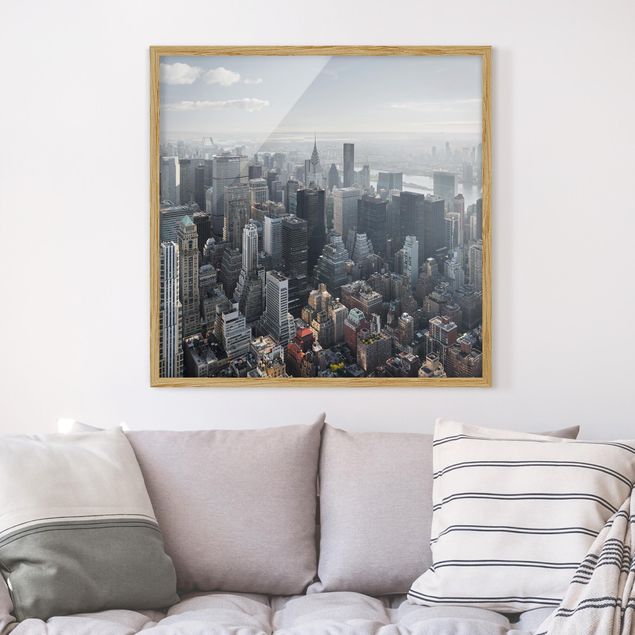 Skylines Bilder mit Rahmen Upper Manhattan New York City