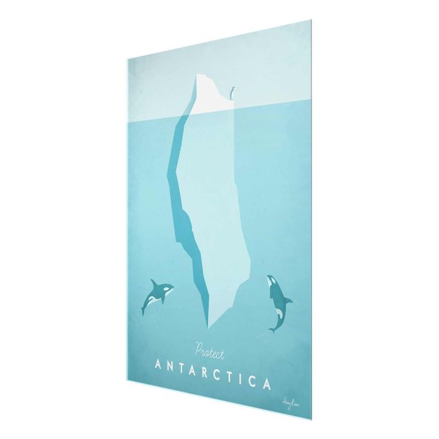 Glasbilder Reiseposter - Antarktis
