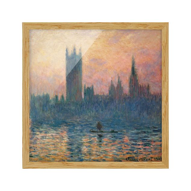 Monet Bilder Claude Monet - London Sonnenuntergang