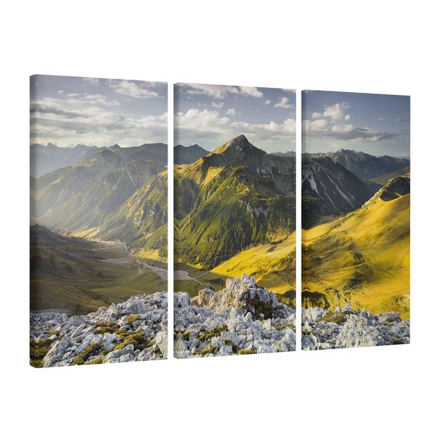 Bilder Berge und Tal der Lechtaler Alpen in Tirol
