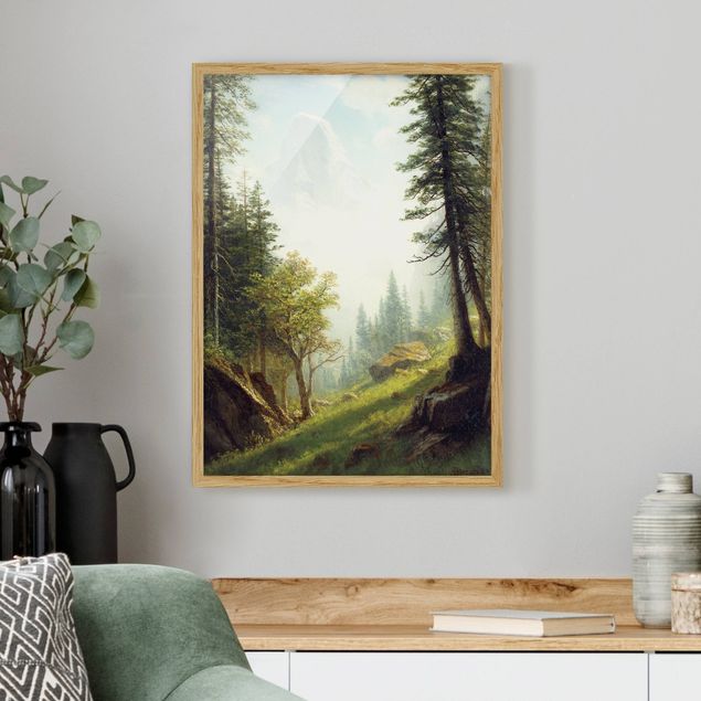 Moderne Bilder mit Rahmen Albert Bierstadt - In den Berner Alpen