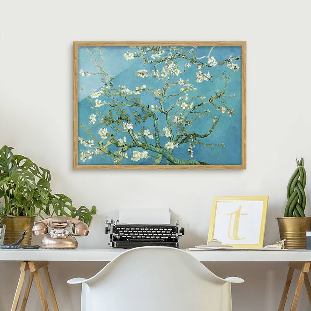 Kunstdrucke mit Rahmen Vincent van Gogh - Mandelblüte