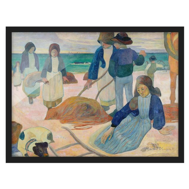 Bild mit Rahmen - Paul Gauguin - Tangsammlerinnen - Querformat 3:4