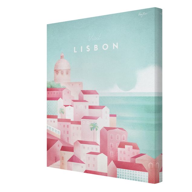 Leinwandbilder Reiseposter - Lissabon