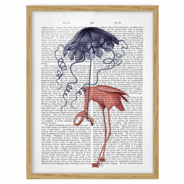 schöne Bilder Tierlektüre - Flamingo mit Regenschirm