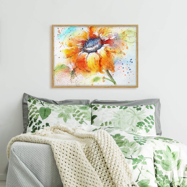 schöne Bilder Painted Sunflower