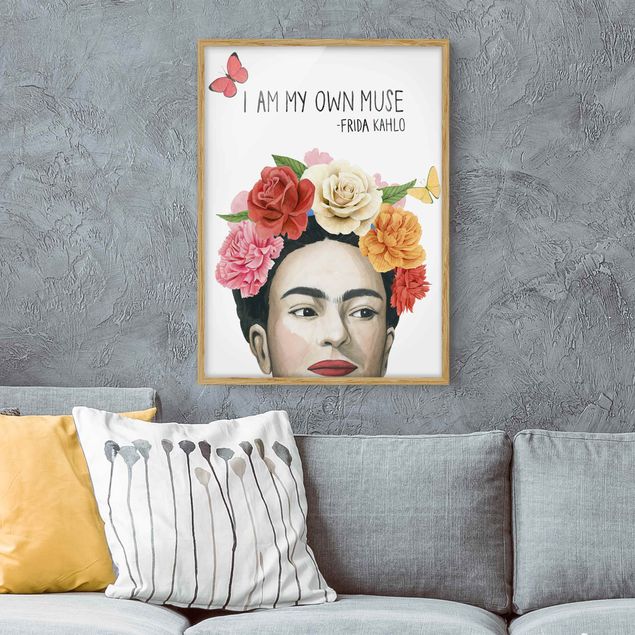 Moderne Bilder mit Rahmen Fridas Gedanken - Muse