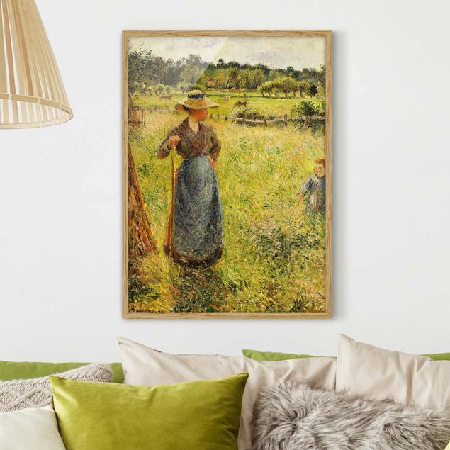 Impressionismus Bilder Camille Pissarro - Die Heumacherin