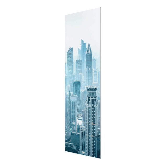 Glasbild - Kühles Shanghai - Panel