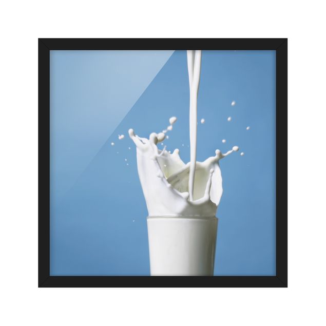 Bild mit Rahmen - Milk - Quadrat 1:1