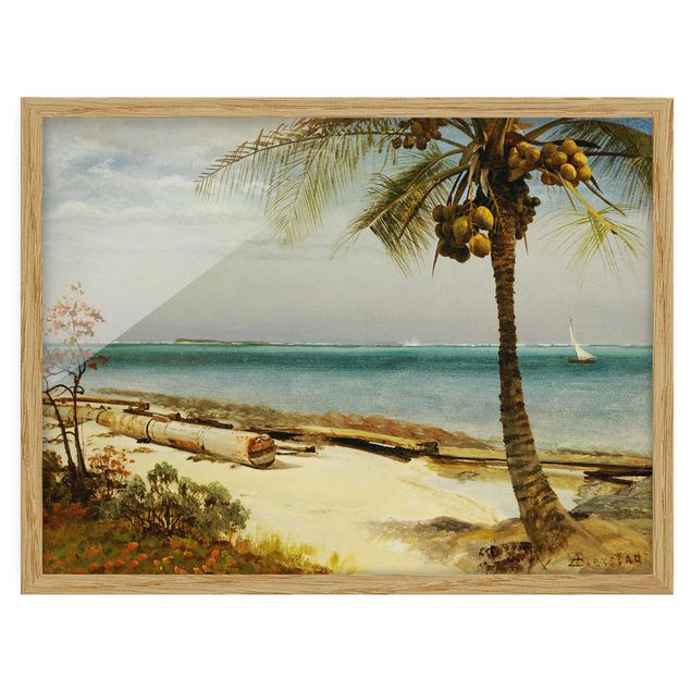 Wandbilder Albert Bierstadt - Küste in den Tropen