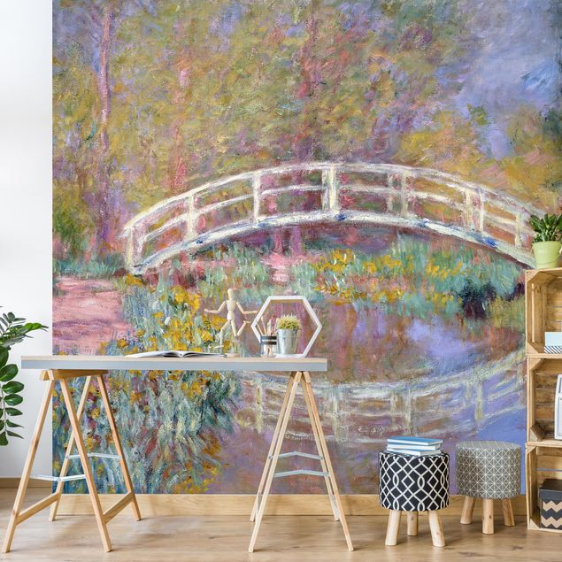 Tapete Pflanzen Claude Monet - Brücke Monets Garten