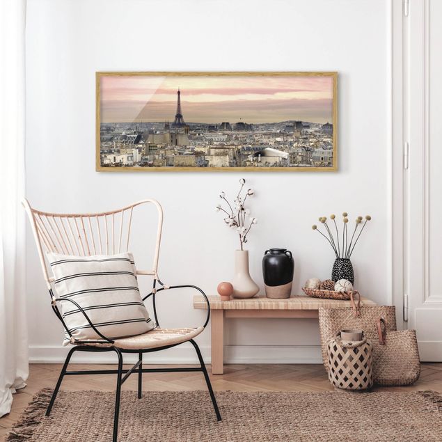 Skylines Bilder mit Rahmen Paris hautnah