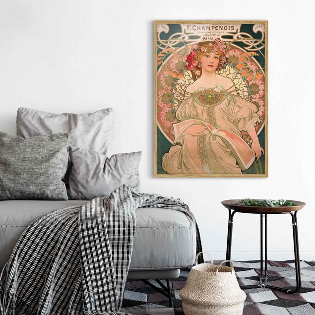 Bilder Art Deco Alfons Mucha - Plakat für F. Champenois