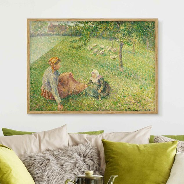 Impressionistische Bilder Camille Pissarro - Gänsehirtin