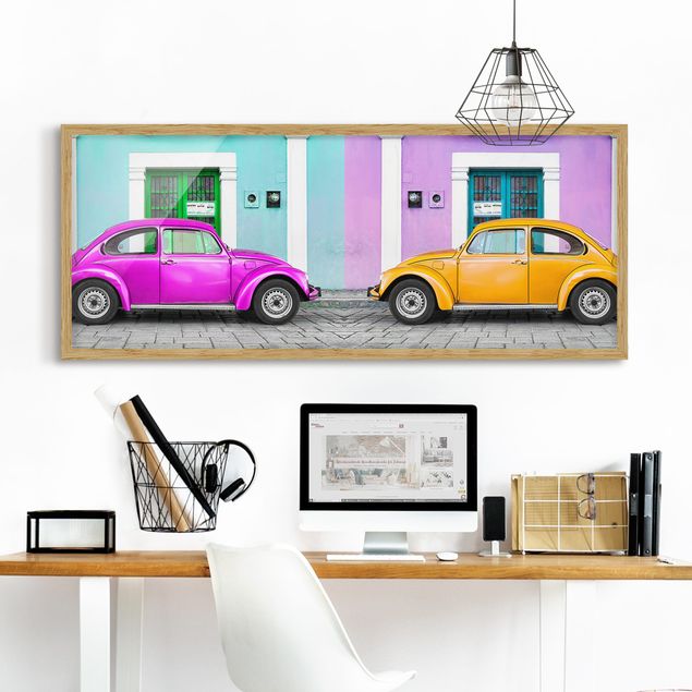Moderne Bilder mit Rahmen Kolorierte Beetles