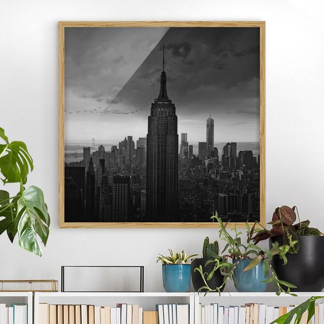 Moderne Bilder mit Rahmen New York Rockefeller View
