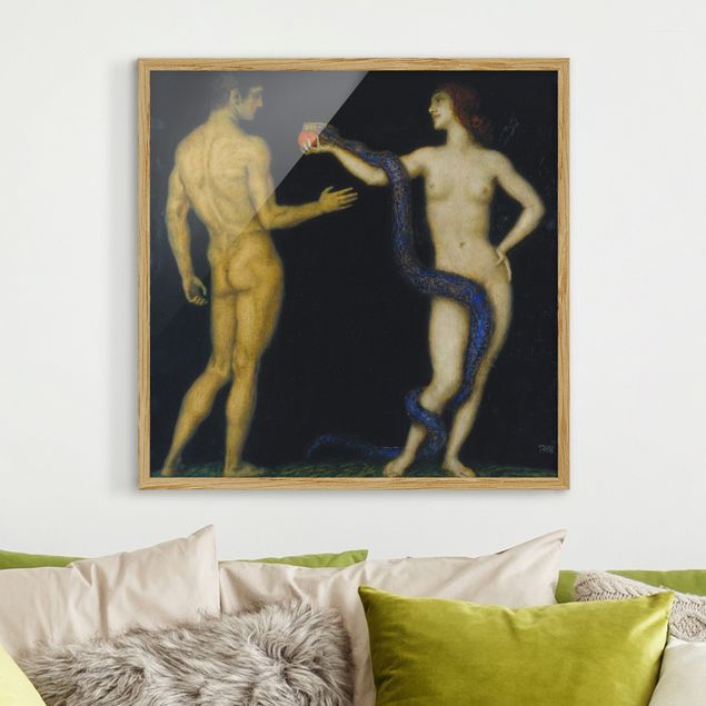 Jugendstil Bilder Franz von Stuck - Adam und Eva
