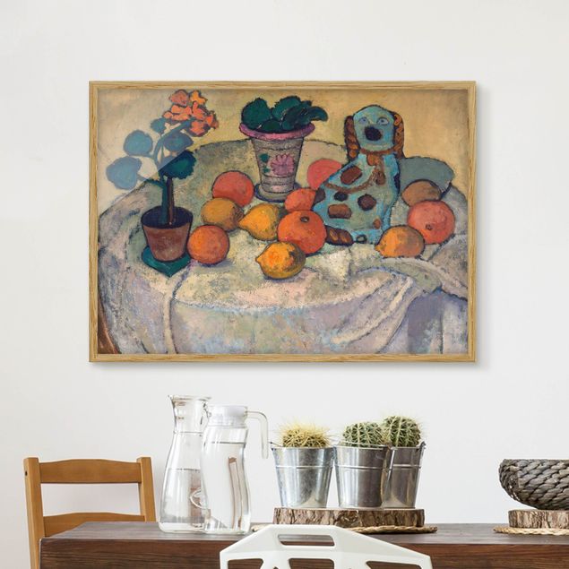 Moderne Bilder mit Rahmen Paula Modersohn-Becker - Stillleben mit Orangen