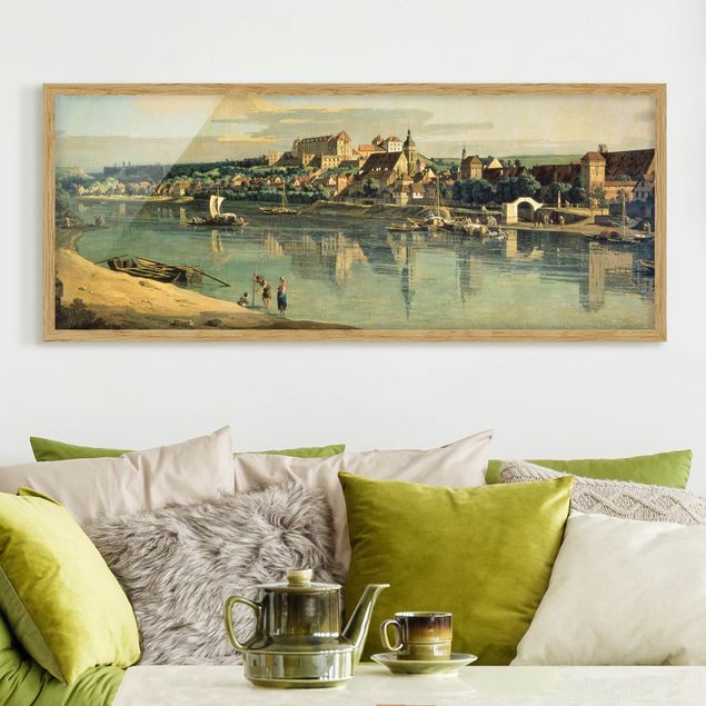 Moderne Bilder mit Rahmen Bernardo Bellotto - Blick auf Pirna