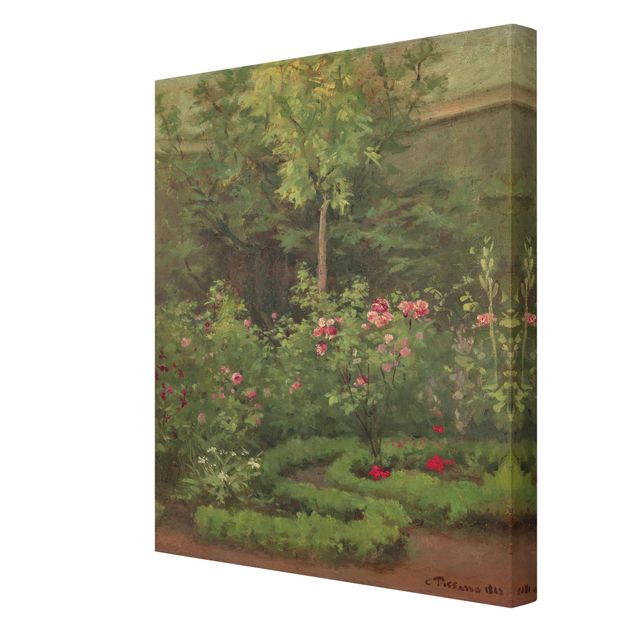 Leinwandbilder Camille Pissarro - Ein Rosengarten