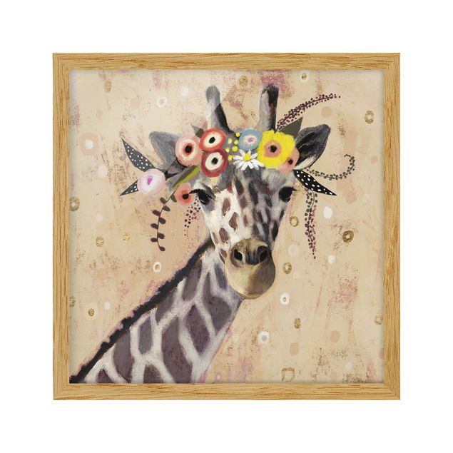 Wandbilder Klimt Giraffe