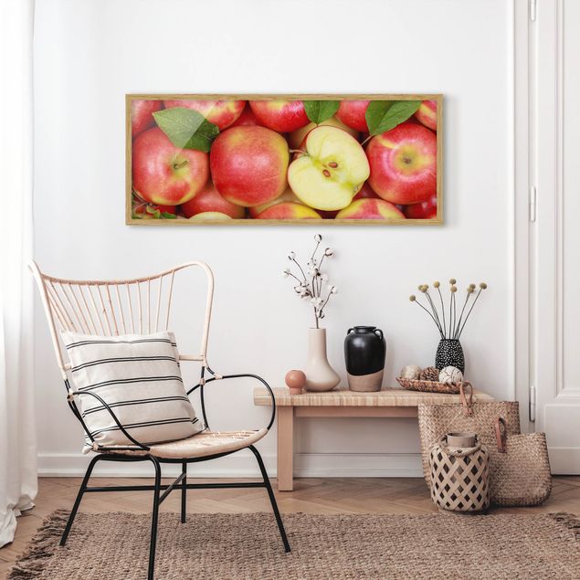 Bilder mit Rahmen Saftige Äpfel