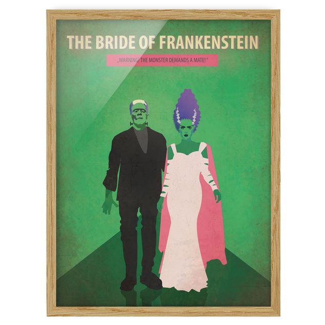 gerahmte Bilder Filmposter The Bride of Frankenstein
