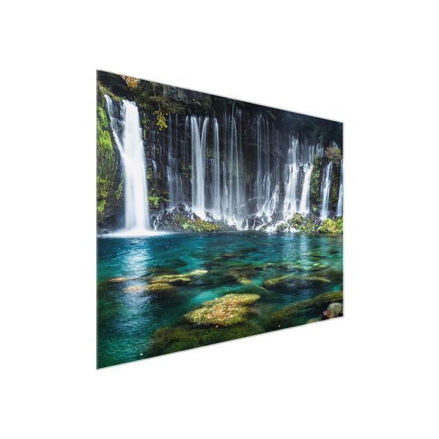 Glasbild - Shiraito Wasserfall - Querformat 4:3