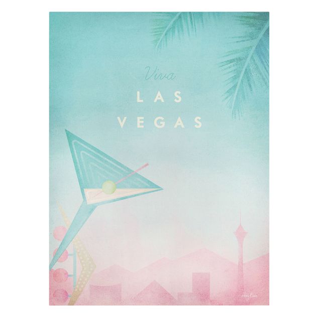 Leinwandbilder Reiseposter - Viva Las Vegas