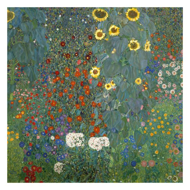 Design Tapeten Gustav Klimt - Garten Sonnenblumen