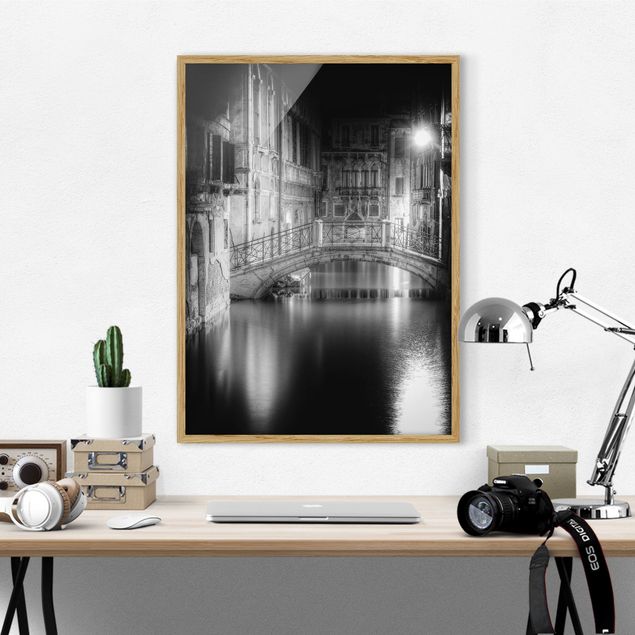 Skylines Bilder mit Rahmen Brücke Venedig