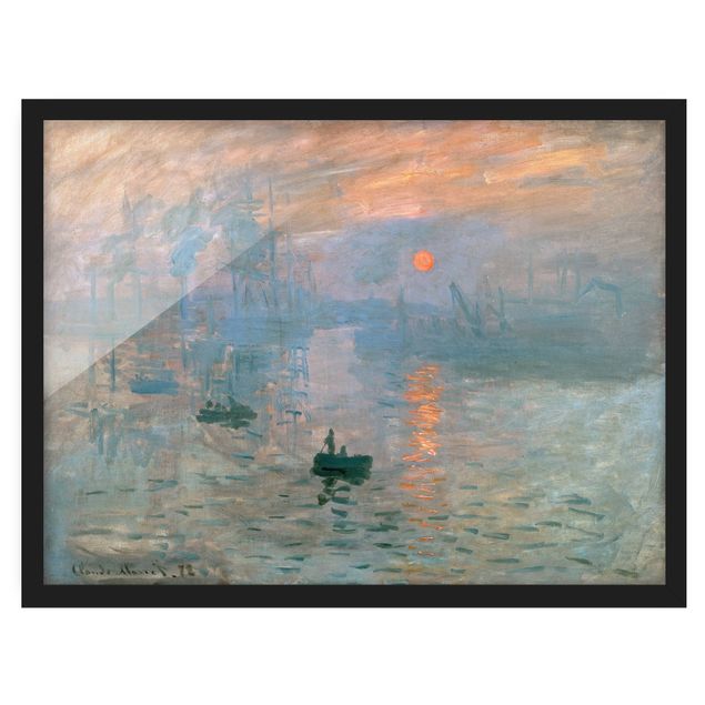 Bild mit Rahmen - Claude Monet - Impression - Querformat 3:4