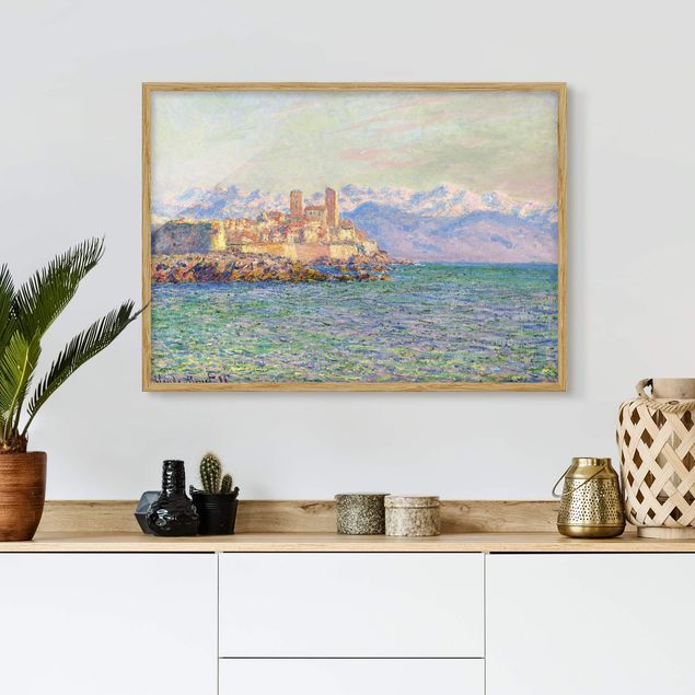 Moderne Bilder mit Rahmen Claude Monet - Antibes-Le Fort