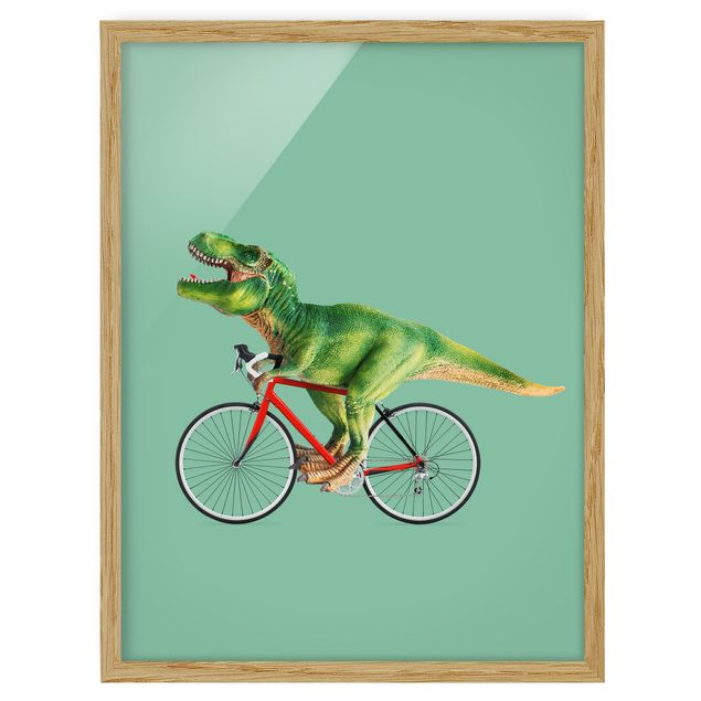 Bilder Dinosaurier mit Fahrrad