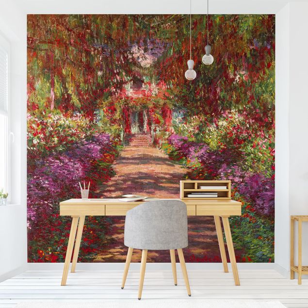 Design Tapeten Claude Monet - Weg in Monets Garten in Giverny