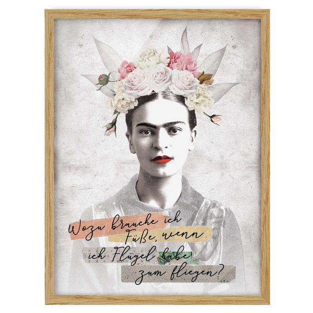Wandbilder Frida Kahlo - Zitat